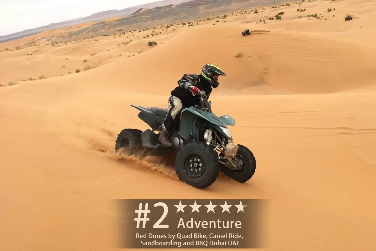 Red Dunes by Quad Bike, Camel Ride, Sandboarding and BBQ