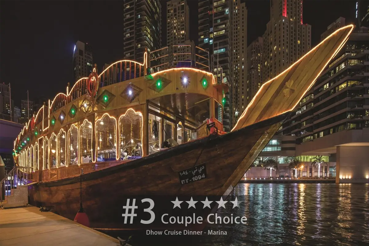 Dhow Cruise Dinner – Dubai Marina Trip